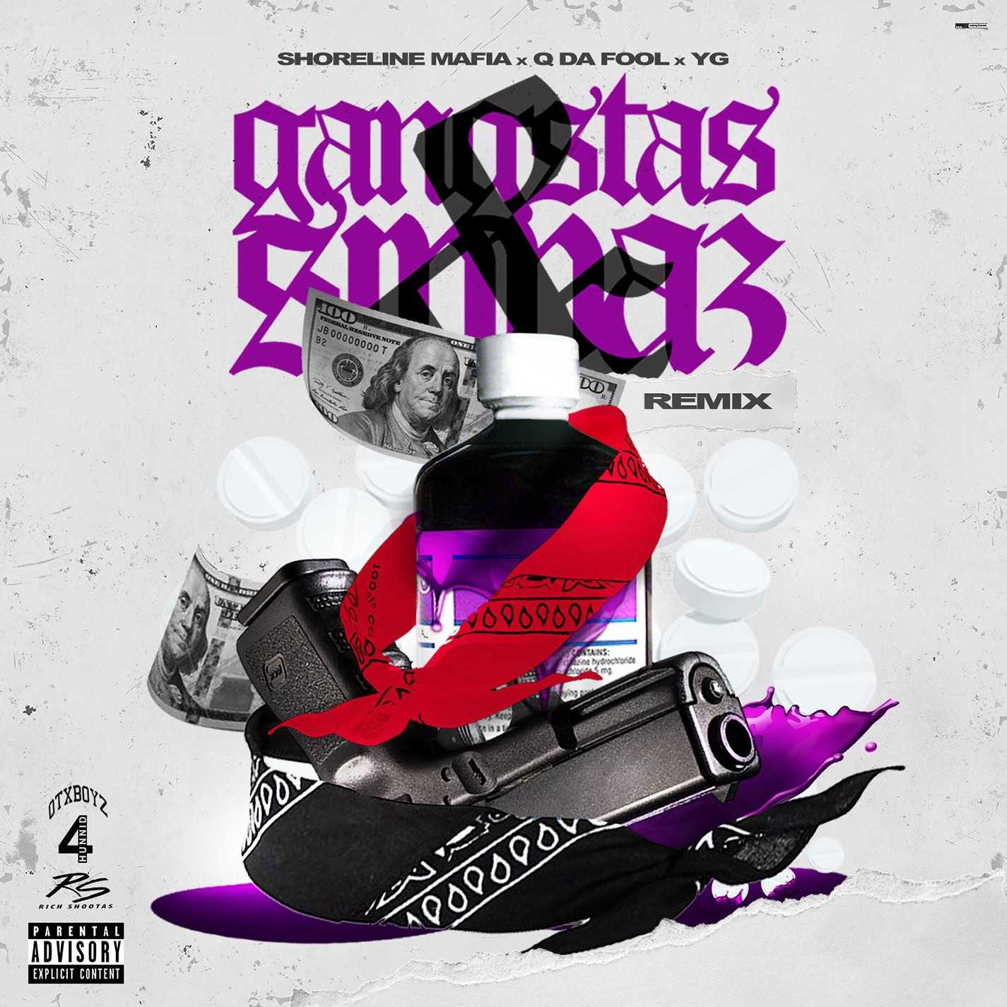 Shoreline Mafia Ft. Q Da Fool & YG - Gangstas & Sippas (Remix)